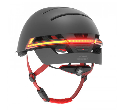 Захисний шолом Livall BH51M NSO (L) Black (57-61см), акустика JBL, мікрофон, сигнали поворотів та стопів, додаток, пульт BR80, застібка, Bluetooth (LIV-JB51MN-5312)