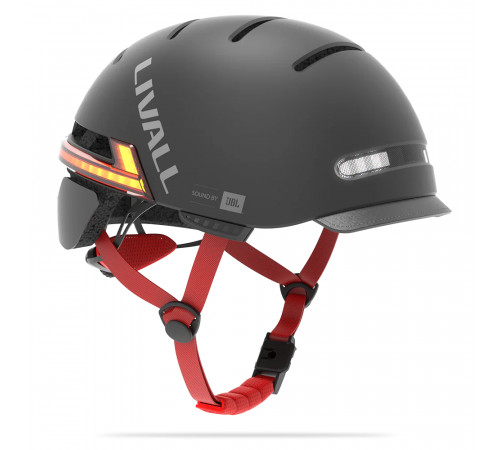 Захисний шолом Livall BH51M NSO (L) Black (57-61см), акустика JBL, мікрофон, сигнали поворотів та стопів, додаток, пульт BR80, застібка, Bluetooth (LIV-JB51MN-5312)
