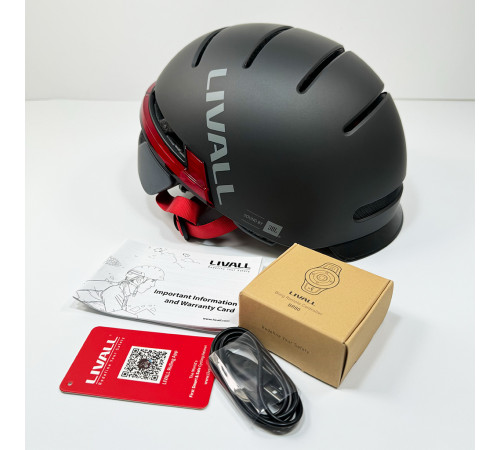 Захисний шолом Livall BH51M NSO (L) Black (57-61см), акустика JBL, мікрофон, сигнали поворотів та стопів, додаток, пульт BR80, застібка, Bluetooth (LIV-JB51MN-5312)