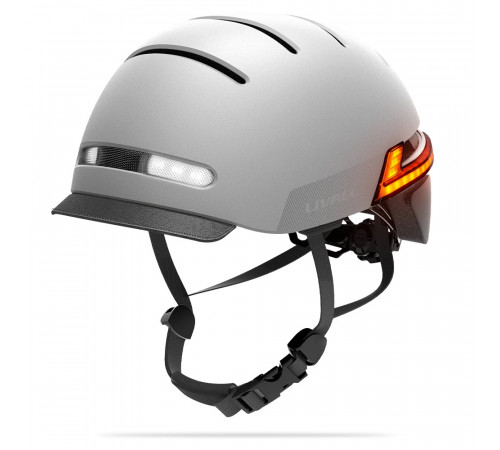 Захисний шолом Livall BH51M NEO (L) Sandstone Grey (57-61см), акустика, мікрофон, сигнали поворотів та стопів, додаток, пульт BR80, Bluetooth (LIV-T1V6MN-6310)
