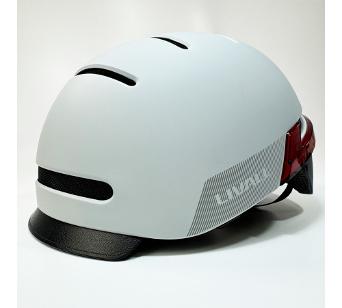 Захисний шолом Livall BH51M NEO (L) Sandstone Grey (57-61см), акустика, мікрофон, сигнали поворотів та стопів, додаток, пульт BR80, Bluetooth (LIV-T1V6MN-6310)