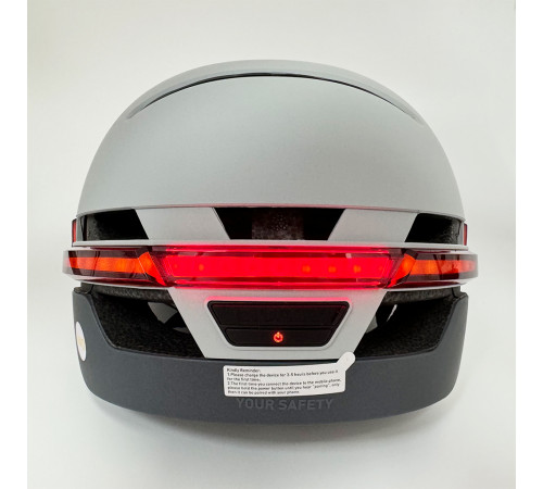 Захисний шолом Livall BH51M NEO (L) Sandstone Grey (57-61см), акустика, мікрофон, сигнали поворотів та стопів, додаток, пульт BR80, Bluetooth (LIV-T1V6MN-6310)