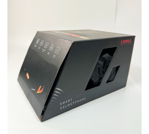 Захисний шолом Livall BH51M NEO (L) Sandstone Grey (57-61см), акустика, мікрофон, сигнали поворотів та стопів, додаток, пульт BR80, Bluetooth (LIV-T1V6MN-6310)