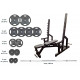 Скамья Black Rock + Стойки Black Rock + Металлическая штанга RN-Sport Quatro 105 кг