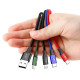 Кабель Baseus Fast 4-in-1 Cable For iP+Type-C(2)+Micro 3.5A 1.2m Black (CA1T4-B01)