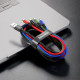 Кабель Baseus Fast 4-in-1 Cable For iP+Type-C(2)+Micro 3.5A 1.2m Black (CA1T4-B01)