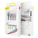 Кабель Baseus Fast 4-in-1 Cable For iP+Type-C(2)+Micro 3.5A 1.2m Black (CA1T4-B01)