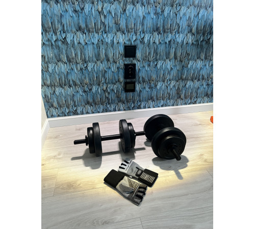 Две гантели по 20 кг + Еспандер в подарок от RN-Sport