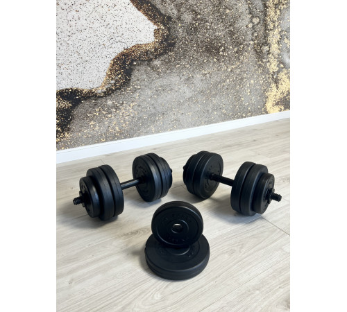 Две гантели по 20 кг + Еспандер в подарок от RN-Sport