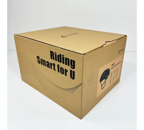 Захисний шолом Smart4u R55 (L) Black (58-62см), акустика, мікрофон, сигнали поворотів та стопів, додаток, пульт BR80 (ZHLIV-000R55-5340)