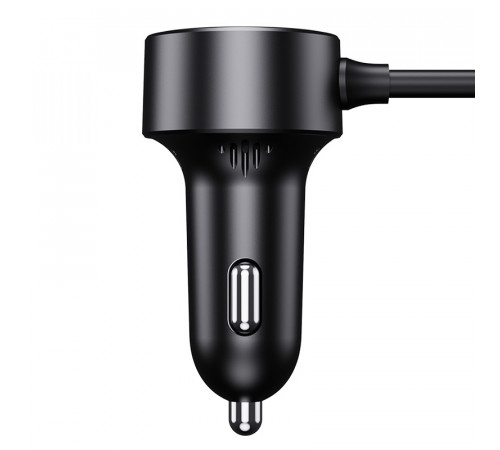 Автомобільний зарядний пристрій Baseus High Efficiency Pro 1-for-2 Car Cigarette Lighter 30W Cosmic Black (C00455300121-00)