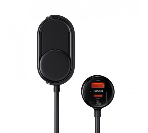 Автомобільний зарядний пристрій Baseus High Efficiency Pro 1-for-2 Car Cigarette Lighter 30W Cosmic Black (C00455300121-00)