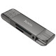 Кардрідер HOCO HB39 USB/Type-C 3.0 high-speed card reader Metal Gray (6942007604819)