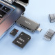 Кардрідер HOCO HB39 USB/Type-C 3.0 high-speed card reader Metal Gray (6942007604819)