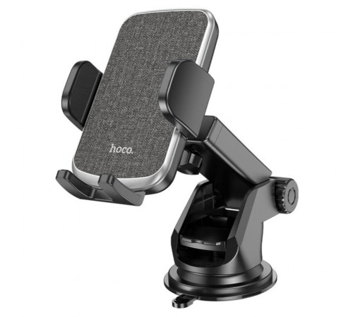 Автотримач для телефона HOCO CA95 Polaris push-type telescopic suction cup car holder Black (6931474758514)