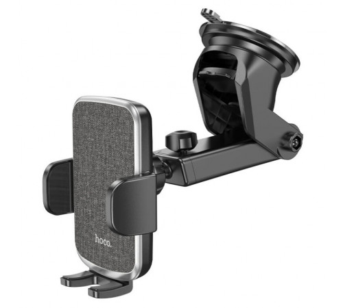 Автотримач для телефона HOCO CA95 Polaris push-type telescopic suction cup car holder Black (6931474758514)