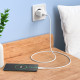 Мережевий зарядний пристрій з кабелем HOCO C106A Leisure single port charger set(Micro) 10.5W White (6931474783905)