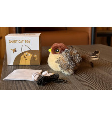 Пташка Інтерактивна іграшка для кішок пташка в коробці  5243 (150)
