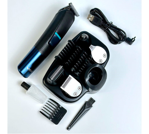 Чоловічий набір VGR V-108 Professional 10в1 (машинка для стрижки, триммер для носа, бритва)