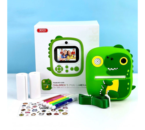 Дитяча фотокамера XO XJ05 front and rear dual camera з функцією друку