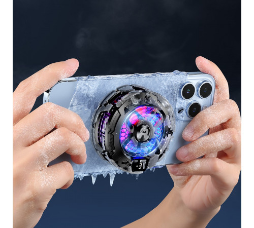 Охолоджувач магнітиний Remax RT-F7 lcyfon Series (для телефонів і планшетів, з дисплеєм температури)