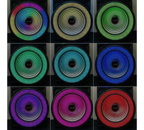 УЦІНКА Колонка VIP JT-1268 з RGB-підсвічуванням та мікрофоном (35*28,5*53,5 см) (Дефект в описі)