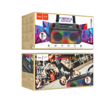 УЦІНКА Портативна колонка Hoco BS54 Party з 2-ма мікрофонами (49,3*22,53*24,73 см) (під ремонт)