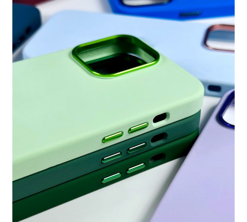 Накладка Premium quality Silicone Case+Metal AG+Magnetic+BOX LOGO iPhone 13 Pro Max