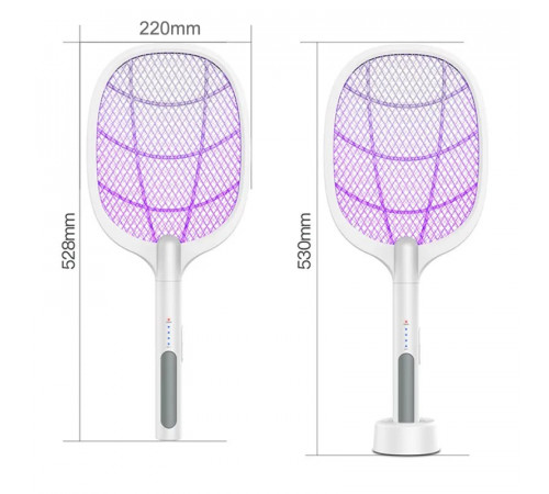 Мухобійка-ракетка W3 пастка від комах (з вбуд. акум.) (довж. 53,2см)