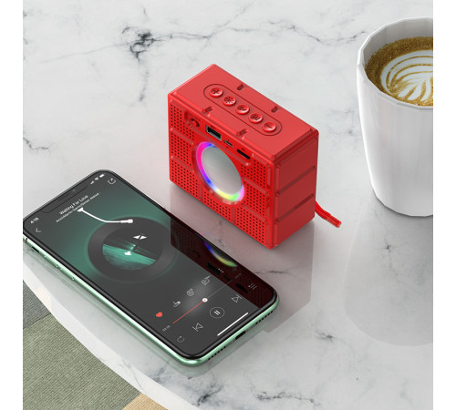 Портативна колонка Borofone BR16 Gage sport GREEN (10,0*8,4*4,7 см)