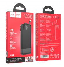 УМБ Power Bank Hoco J114 Charger 10000mAh (with cable Type-C+Lightning+Micro)