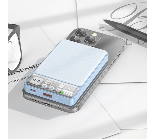 УМБ Power Bank Hoco Q18 Tourer 10000mAh PD20W+22.5W з бездротовою зарядкою