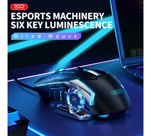 Мишка комп'ютерна дротова XO M10 Gaming 6-кнопкова