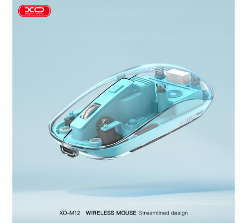 Мишка бездротова XO M12 transparent (Connector: Bluetooth+2.4G USB)