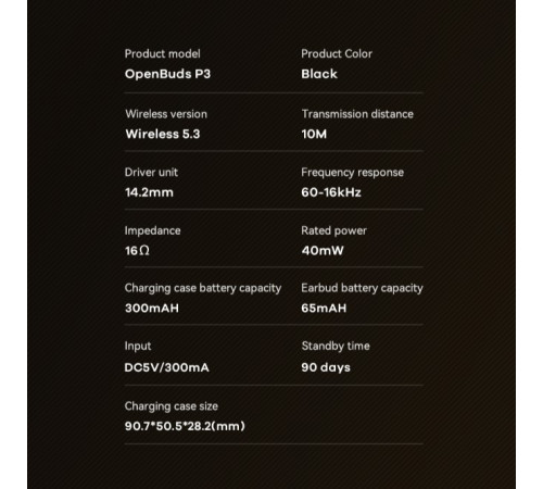 Бездротові навушники Remax P3 Progresax Series Metal Open-ear OWS OpenBuds