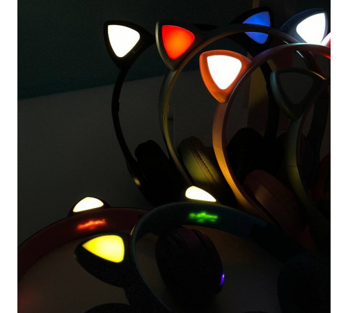 Навушники Bluetooth Cat Ear P47M c RGB Light підсвічуванням