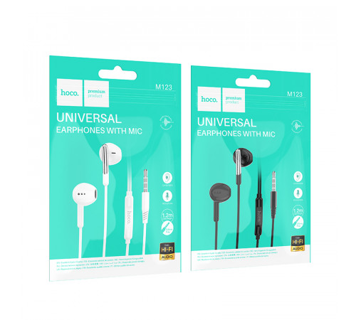 Навушники Hoco M123 Glory universal 3.5mm