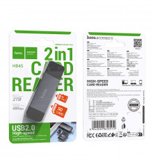 Card Reader Hoco HB45 Spirit 2in1 USB2.0 to Type-C
