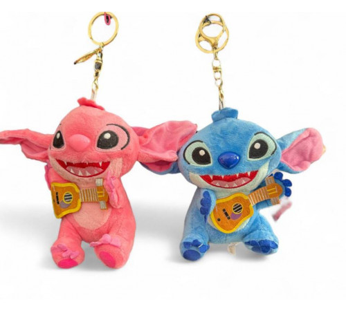 М’яка іграшка Stitch з гітарою (9гол 3роз/упак) 8382