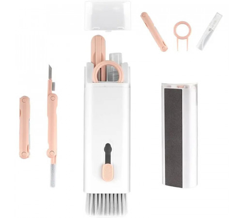 Чистка   7 в 1, Набор щеток для чистки клавиатуры и наушников LY-294 (240)