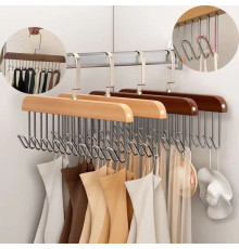 Вішалка для зберігання, ременя, бюстгальтерів, пакетів Міцна вішалка з 8 гачками hanger LY-51 (200)