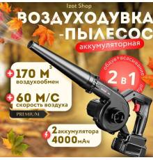 2 в 1 бездротовий електричний повітродувка всмоктування листя пилозбірник BLOWER LY-4 (10)