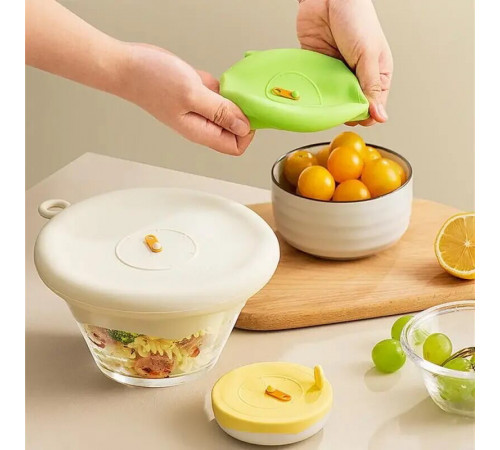 Многоразовые крышки для хранения пищевых продуктов  3 шт   COVER  (300)