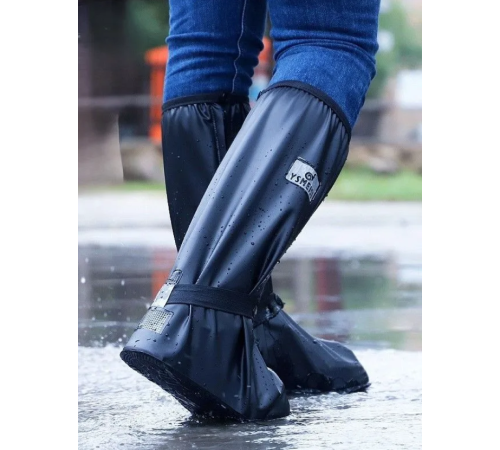 Бахилы от дождя на обувь водонепроницаемые, многоразовые бахилы   М с  140   (80)