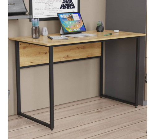 Компьютерный стол Ferrum-decor Коди 75x140x60 черный ДСП Дуб Сан-Марино 16мм (FRD-103754)
