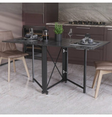 Стол-книжка трансформер Орион 2 Ferrum-decor 750x1520x730 Черный металл ДСП Сосна Кембра 16 мм (FRD-104585)
