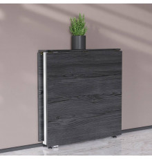 Стол-книжка трансформер Орион 2 Ferrum-decor 750x1520x730 Белый металл ДСП Сосна Кембра 16 мм (FRD-104592)