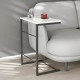 Столик приставной Терри Ferrum-decor 650x440x330 Черный металл ДСП Белое 16 мм (FRD-104648)