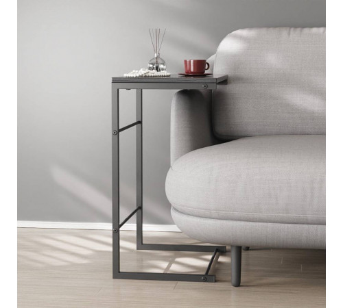 Столик Терри Ferrum-decor 650x440x330 Черный металл ДСП Сосна Кембра 16 мм (FRD-104650)