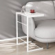 Столик приставной Терри Ferrum-decor 650x440x330 Белый металл ДСП Белое 16 мм (FRD-104655)